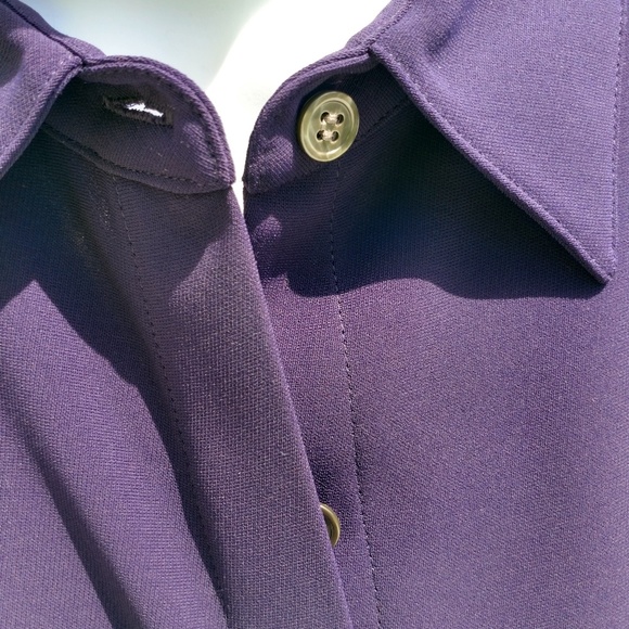 NWT Theory Women's Size Petite Stormy Navy Blouse - Picture 4 of 7